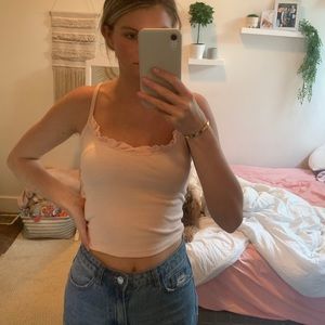Pink crop top